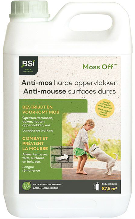 Moss Off   "Groene aanslagreiniger"  2,5 Liter