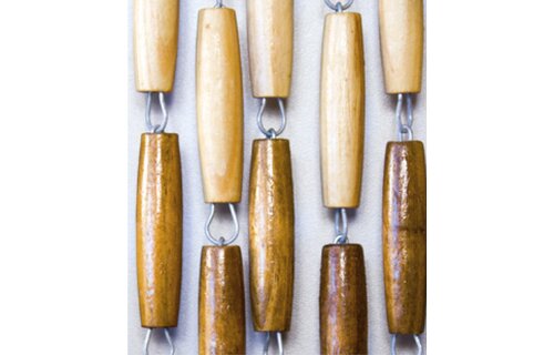 Luxe Houten Kralengordijn "PROVENCE"  100 x 220 cm