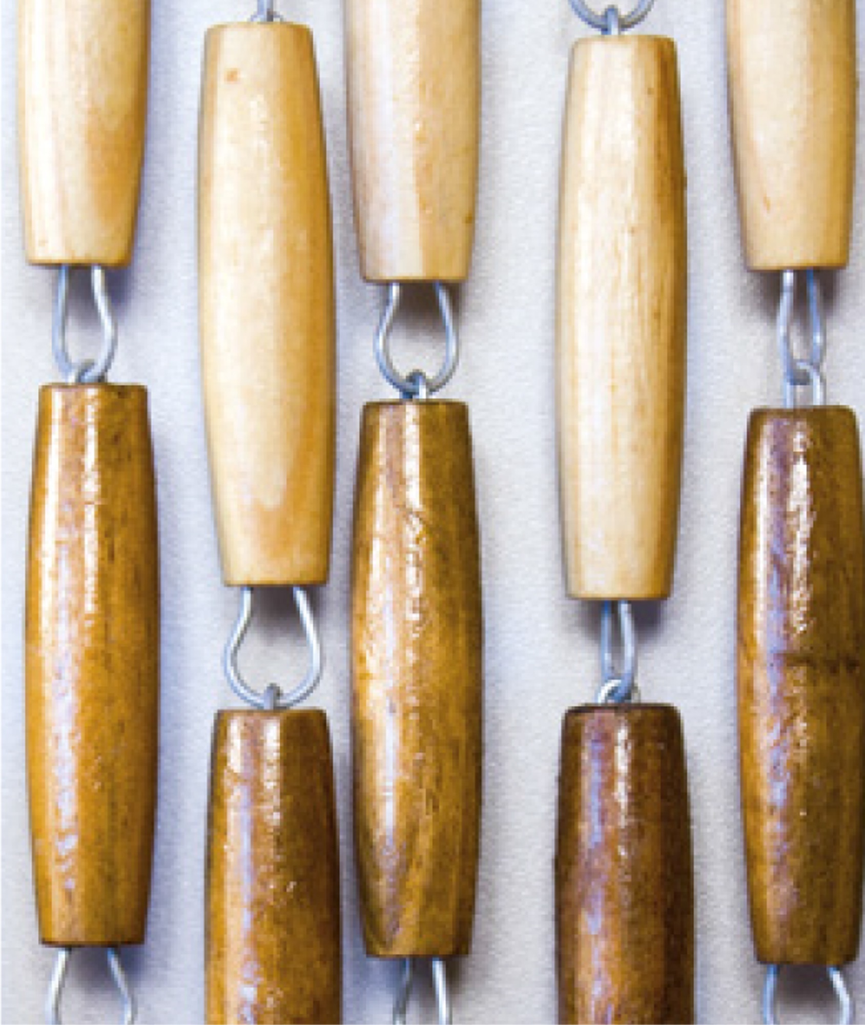 Luxe Houten Kralengordijn "PROVENCE" 90 x 200 cm Luxe Houten Kralengordijn "PROVENCE" 90 x 200 cm