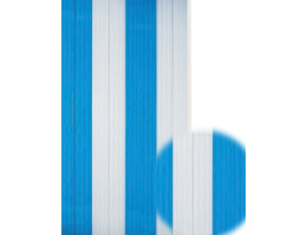Vliegengordijn PVC "Antilles" Blauw /Wit 90x220 cm