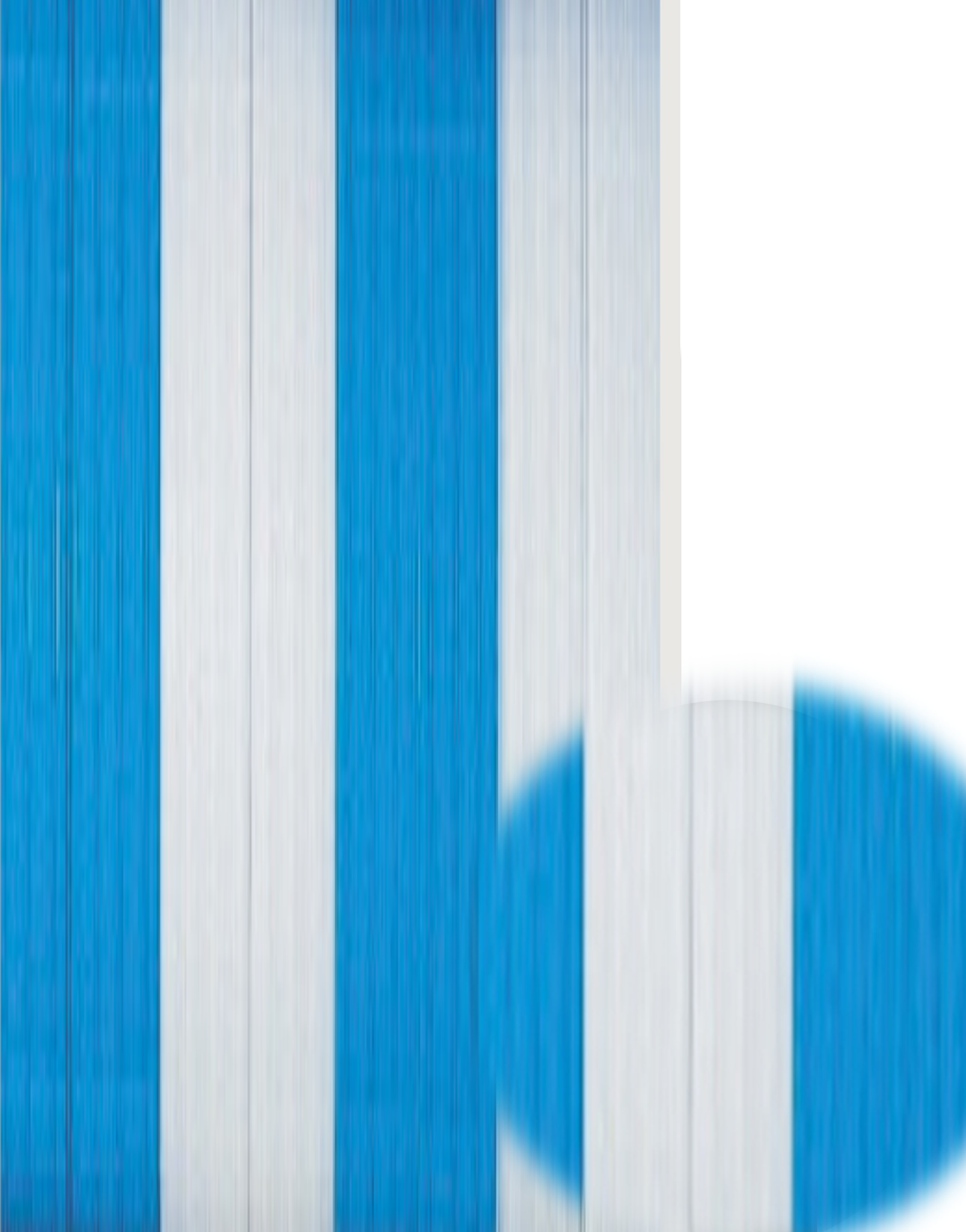 Vliegengordijn PVC "Antilles" Blauw /Wit 90x220 cm