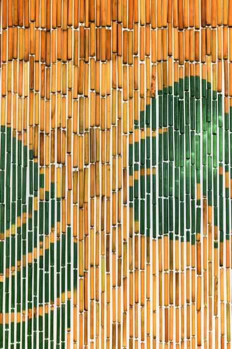 Bamboe vliegengordijn "PALME" 90 x 200 cm