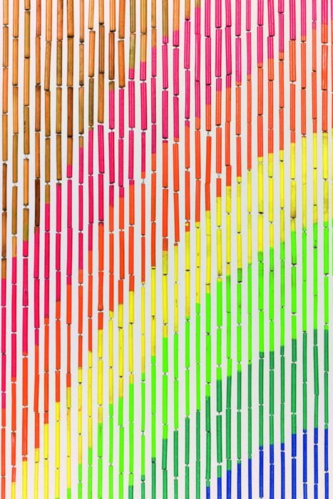 Bamboe Vliegengordijn "RAINBOW" 90x200 cm Bamboe Vliegengordijn "RAINBOW" 90x200 cm