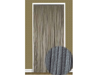 Vliegengordijn Lasso Grijs 90x200 cm.