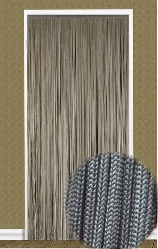 Vliegengordijn Lasso Grijs 90x200 cm. Vliegengordijn Lasso Grijs 90x200 cm.