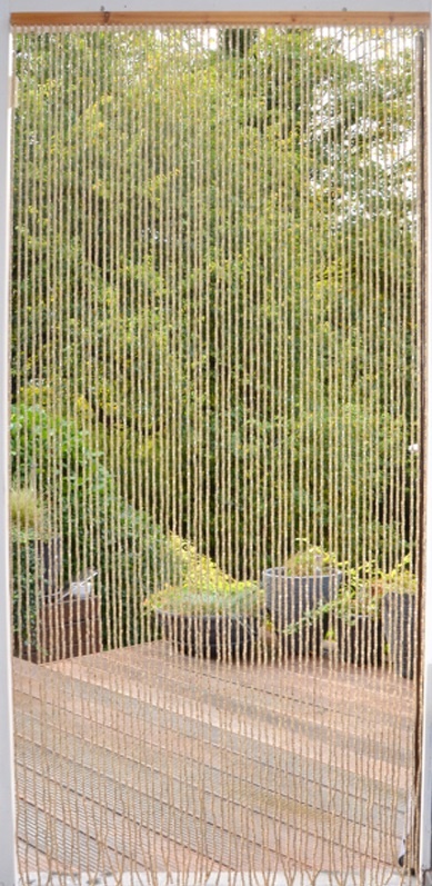 Deurgordijn Houtparels "Svelty" 90x220 cm. Deurgordijn Houtparels "Svelty" 90x220 cm.