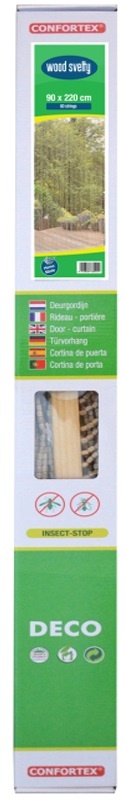 Deurgordijn Houtparels "Svelty" 90x220 cm. Deurgordijn Houtparels "Svelty" 90x220 cm.
