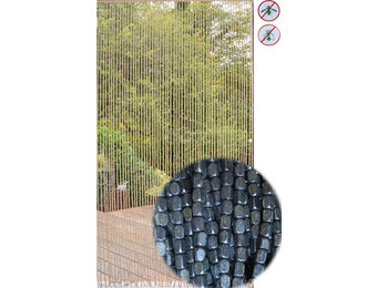 Deurgordijn Houtparels "Onyx" 90x220 cm.