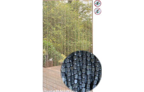 Deurgordijn Houtparels "Onyx" 90x220 cm.