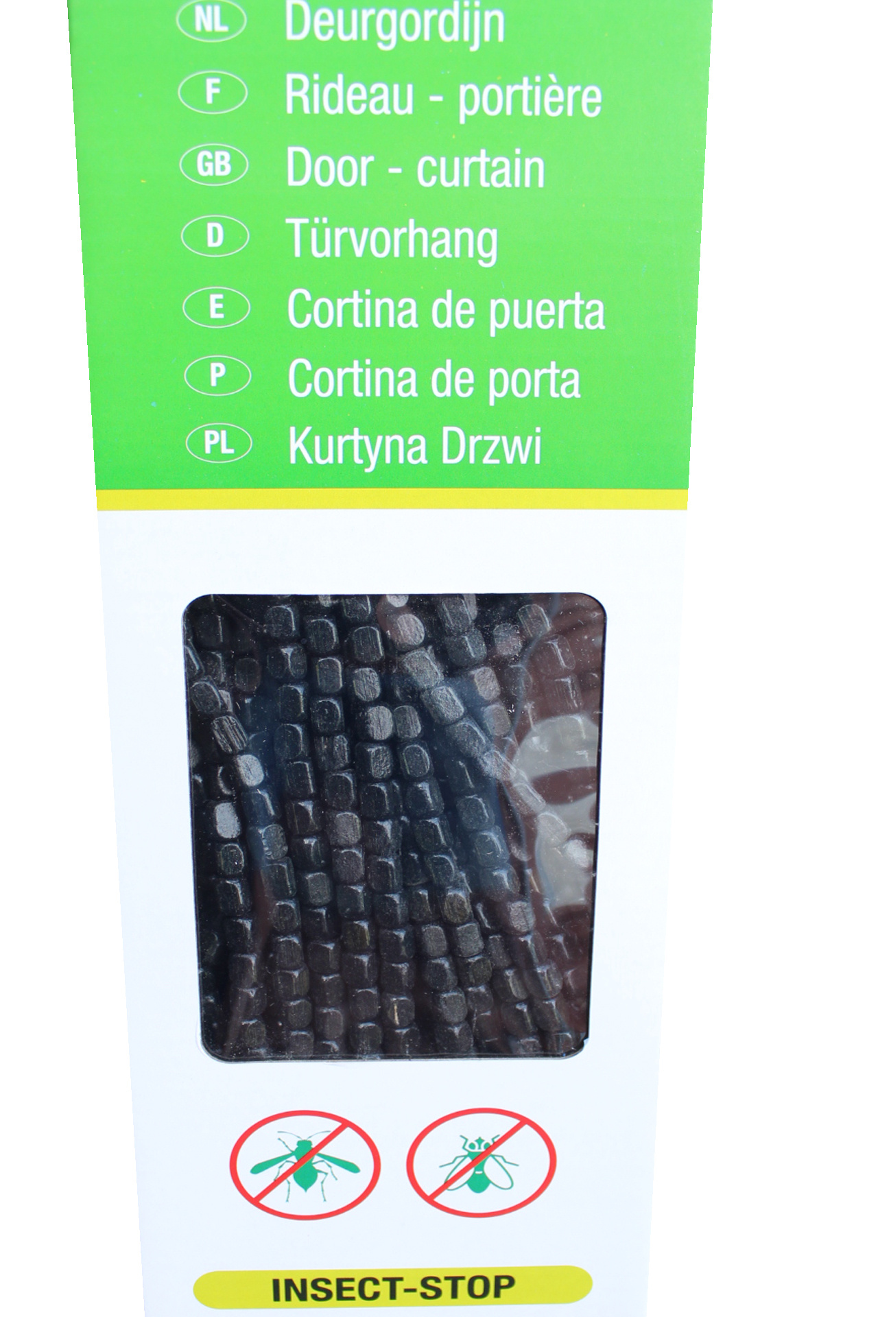 Deurgordijn Houtparels "Onyx" 90x220 cm.