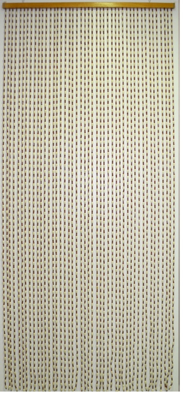 Deurgordijn Houtparels "Prestige" 90x200 cm.