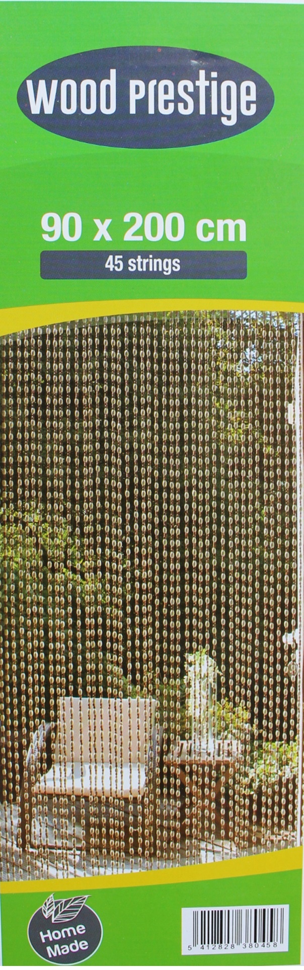 Deurgordijn Houtparels "Prestige" 90x200 cm.