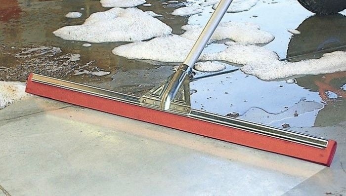 Vloertrekker 35 cm - Oliebestendig rood