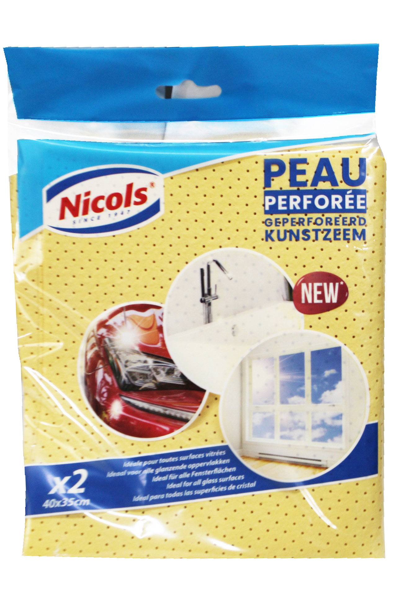 Enka Zeemvel Perfo 40 x 35 cm. (2 stuks) Enka Zeemvel Perfo 40 x 35 cm. (2 stuks)