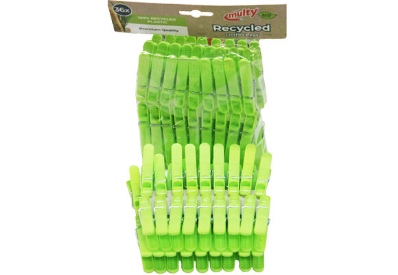 Wasspelden Multy  PVC -  36 stuks  100% Recycled