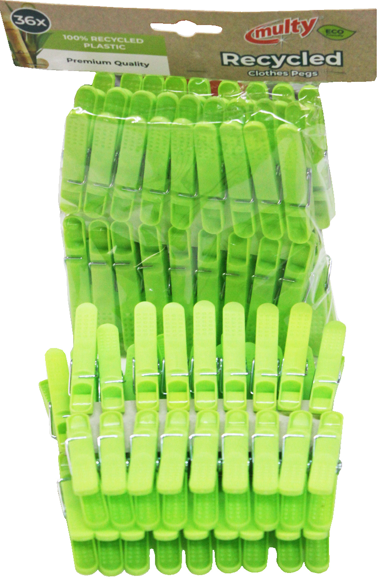 Wasspelden Multy  PVC -  36 stuks  100% Recycled