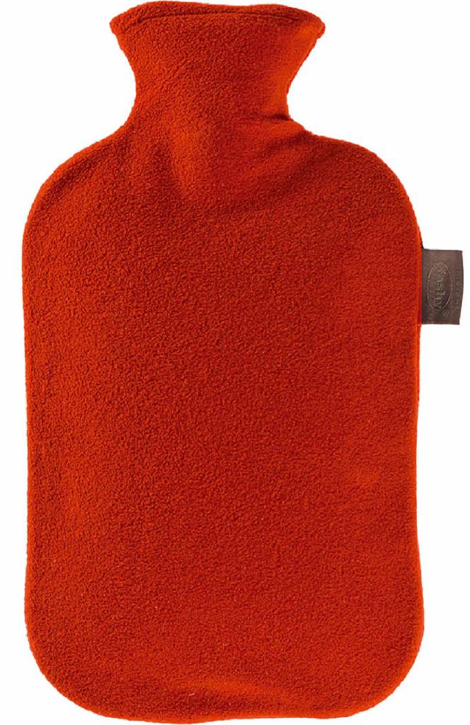 Warmwaterkruik 2 L. fleece hoes rood Warmwaterkruik 2 L. fleece hoes rood