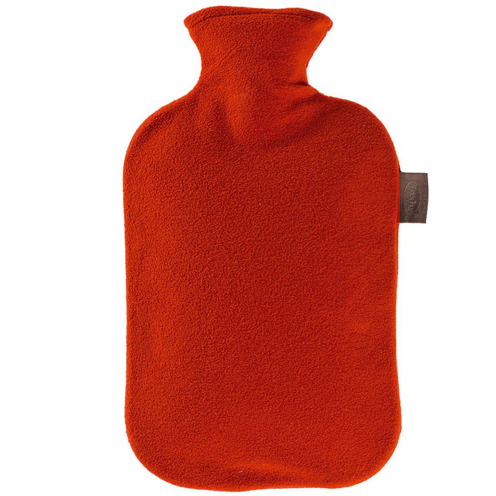 Warmwaterkruik 2 L. fleece hoes rood Warmwaterkruik 2 L. fleece hoes rood