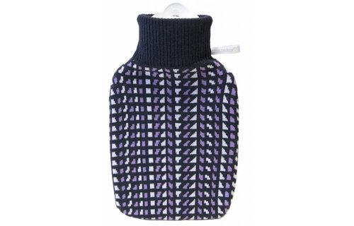 Warmwaterkruik gebreide overtrek Lavendel