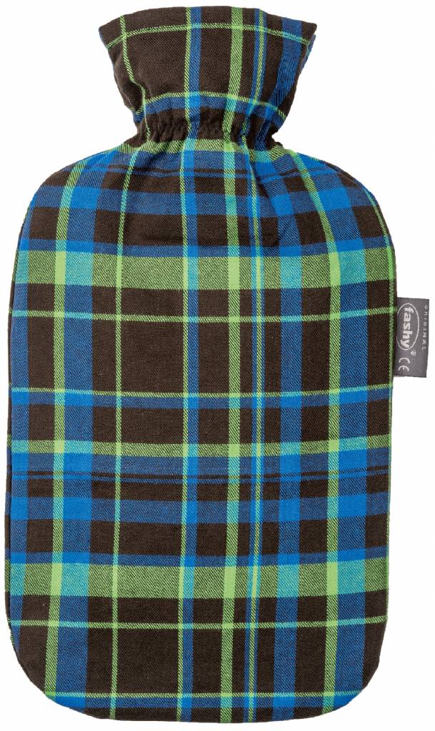 Warmwaterkruik 2 L. geruit groen Warmwaterkruik 2 L. geruit groen