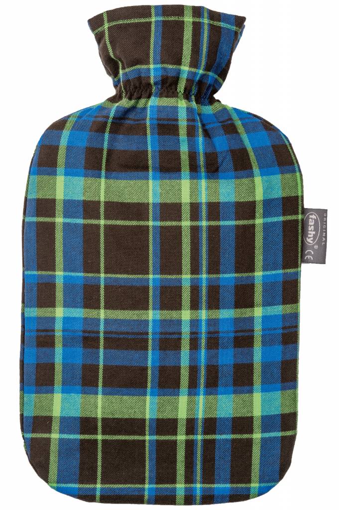 Warmwaterkruik 2 L. geruit groen Warmwaterkruik 2 L. geruit groen