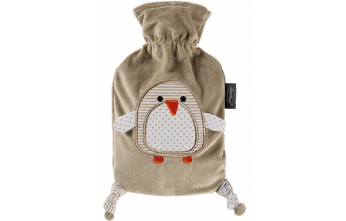 Warmwaterkruik 0,8 L. met hoes Pinguin
