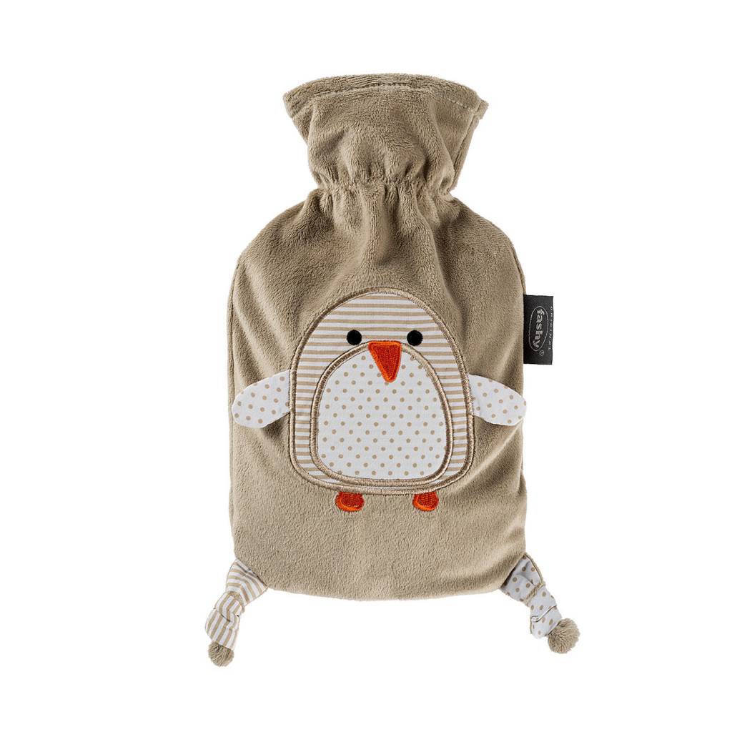 Warmwaterkruik 0,8 L. met hoes Pinguin