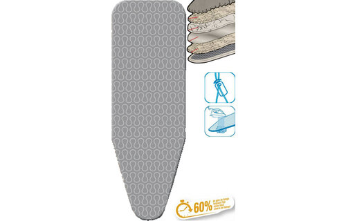 Strijkplankhoes 5 lagen maat C   "GRIJSLIJN"