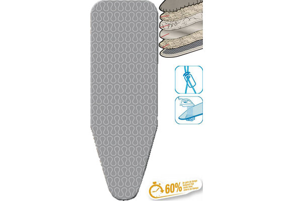 Strijkplankhoes 5 lagen maat C   "GRIJSLIJN"