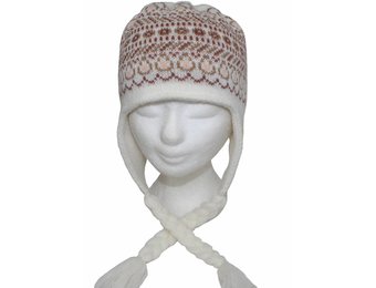 Gebreide Skimuts Loman Ecru/Beige