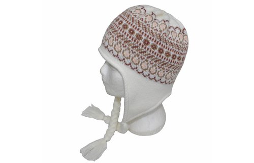 Gebreide Skimuts Loman Ecru/Beige Gebreide Skimuts Loman Ecru/Beige