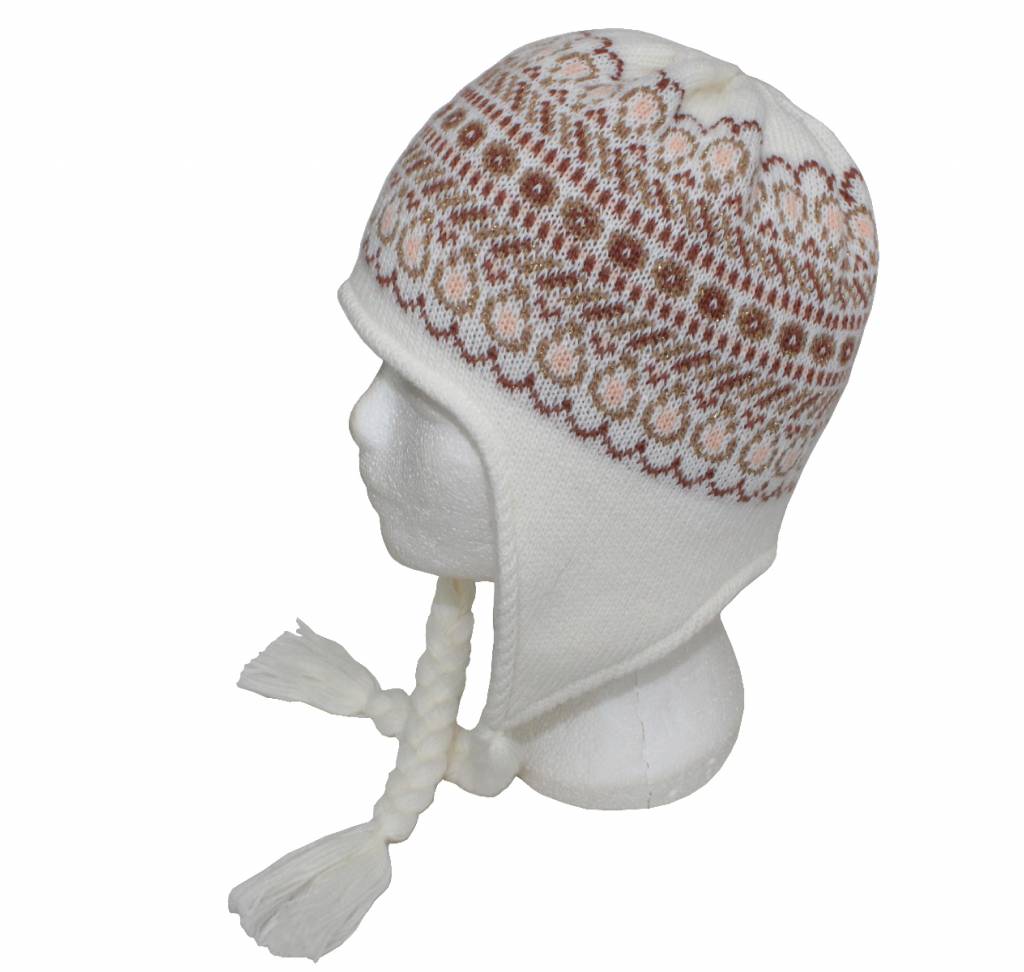 Gebreide Skimuts Loman Ecru/Beige Gebreide Skimuts Loman Ecru/Beige