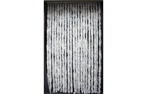 Vliegengordijn kattenstaart 100x220 cm Wit / Grijs mix