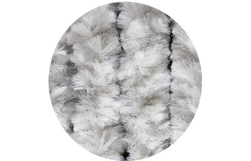 Vliegengordijn kattenstaart 100x220 cm Wit / Grijs mix