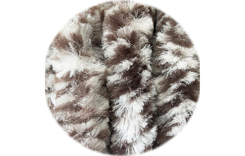 Vliegengordijn kattenstaart 90x220 cm Wit/Bruin Mix