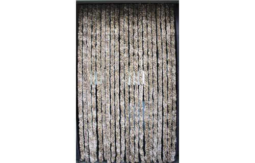 Vliegengordijn kattenstaart 100x220 cm Wit/Bruin Mix