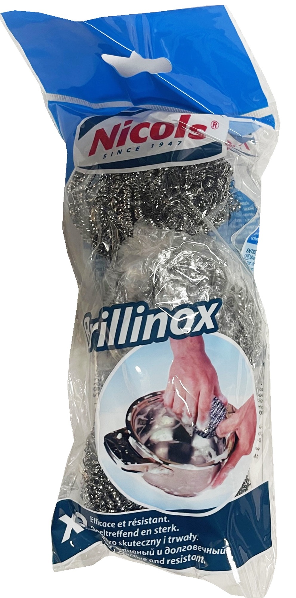 Brillinox Schuurspons Metaal Netinox - 3 Stuks