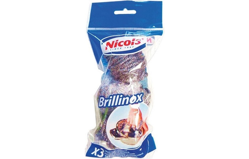 Brillinox Schuurspons Metaal Netinox - 3 Stuks