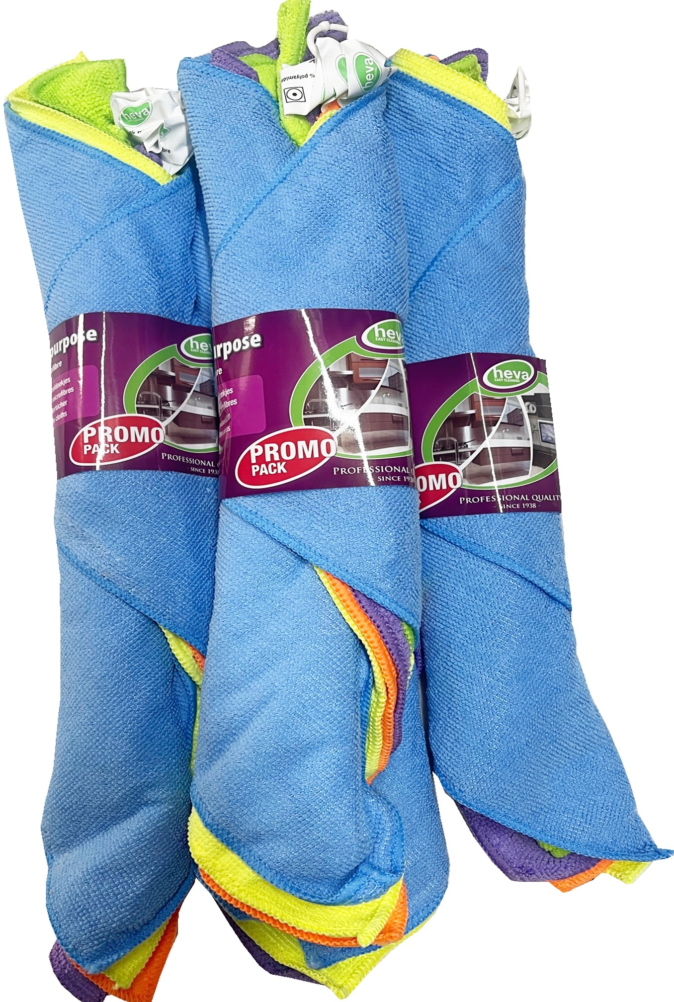 Microvezeldoeken Heva Prof Promotieset ( 5 stuks ) 40 x 30 cm.
