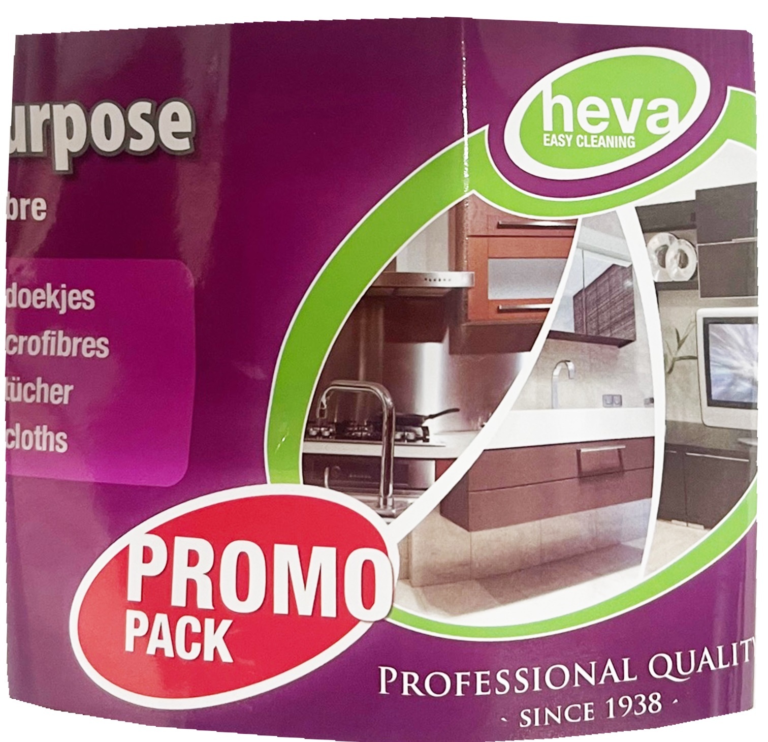 Microvezeldoeken Heva Prof Promotieset ( 5 stuks ) 40 x 30 cm. Microvezeldoeken Heva Prof Promotieset ( 5 stuks ) 40 x 30 cm.