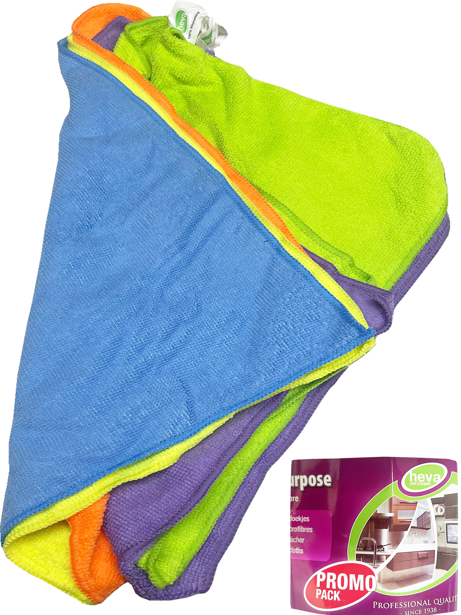 Microvezeldoeken Heva Prof Promotieset ( 5 stuks ) 40 x 30 cm. Microvezeldoeken Heva Prof Promotieset ( 5 stuks ) 40 x 30 cm.