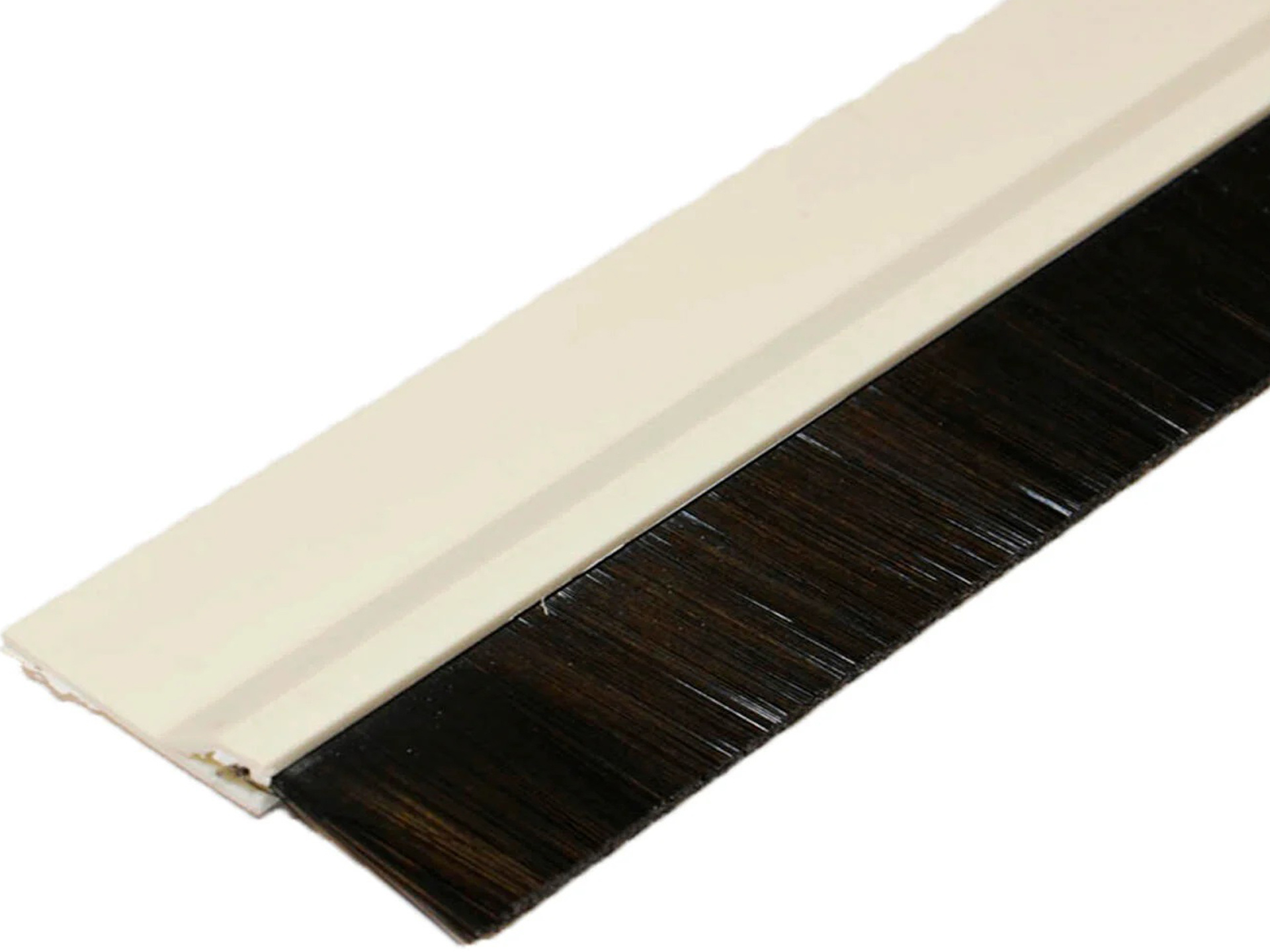 Zelfklevende deurstrip met borstel 1 m.  / 4,8 cm  wit