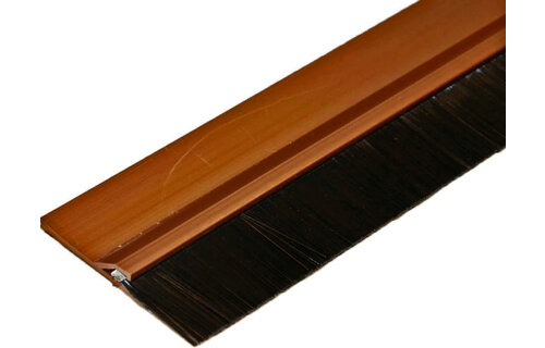 Zelfklevende deurstrip met borstel 1 m.  / 4,8 cm  bruin Zelfklevende deurstrip met borstel 1 m.  / 4,8 cm  bruin