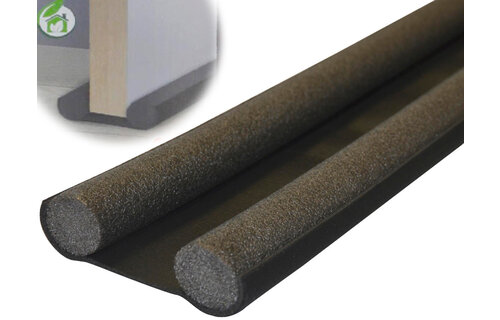 Cool Stop dubbele deur tochtstrip 95cm  x 10cm  - zwart