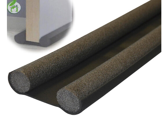 Cool Stop dubbele deur tochtstrip 95cm  x 10cm  - zwart