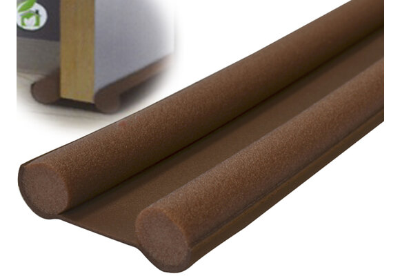 Cool Stop dubbele deur tochtstrip 95cm  x 10cm  - bruin