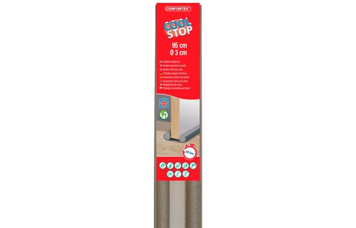 Cool Stop dubbele deur tochtstrip 95cm  x 10cm  - grijs