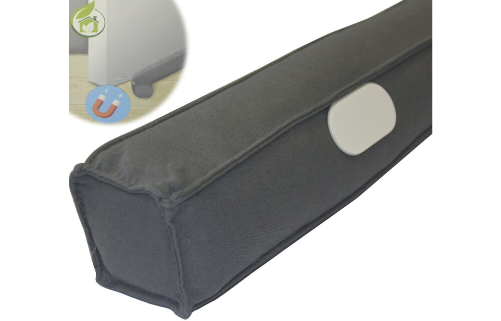 Magnetische Tochtrol - 90 cm. antraciet Magnetische Tochtrol - 90 cm. antraciet