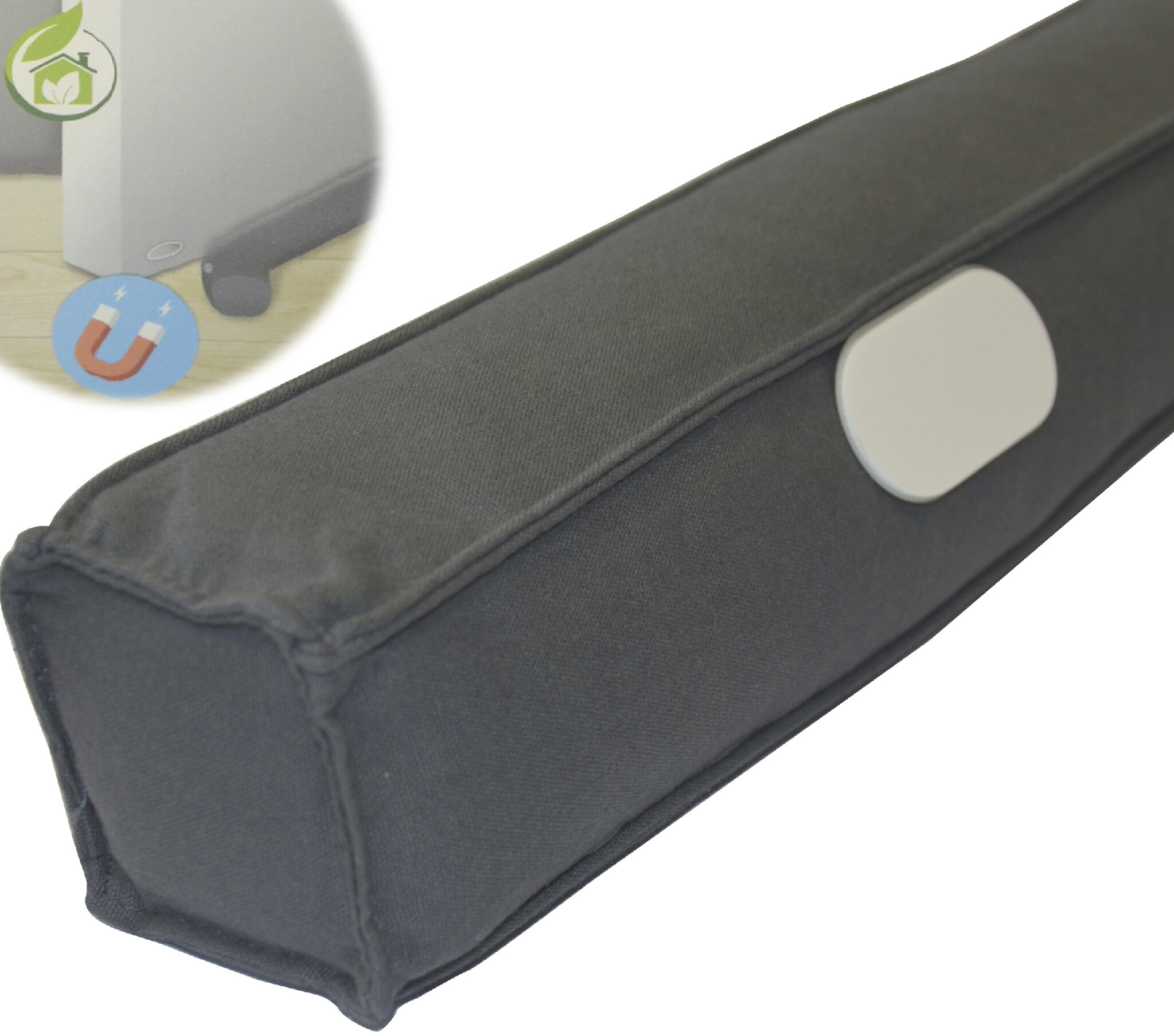 Magnetische Tochtrol -  90 cm.   antraciet