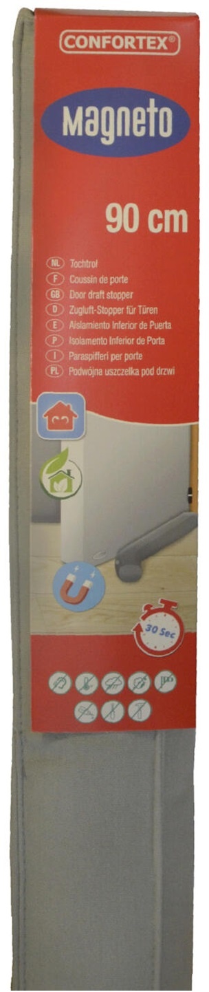 Magnetische Tochtrol - 90 cm. grijs Magnetische Tochtrol - 90 cm. grijs